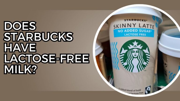 Does Starbucks Have Lactose-Free Milk